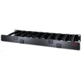 APC 1U Horizontal Cable Manager, 6" deep, Single-Sided