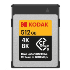 Kodak paměťová CF karta Express Type B 512GB Kodak paměťová CF karta Express Type B 512GB