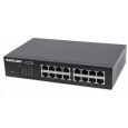 Intellinet 16-port Gigabit Ethernet Switch, 16x GbE, fanless