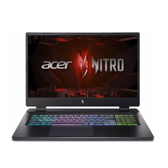 ACER NTB Nitro 17 (AN17-41-R0RK),R7-7840HS,17.3" 2560x1440,16GB,1024GB SSD,RTX 4070,Eshell Linux,Blackl