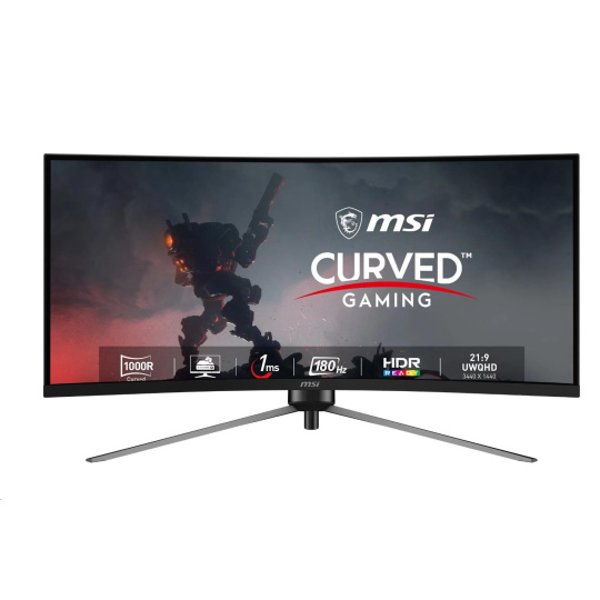 MSI LCD MAG 345CQR, 34" 3440x1440, 180Hz, 1ms, VESA, DP, HDMI, Audio, Black MSI LCD MAG 345CQR, 34" 3440x1440, 180Hz, 1ms, VESA, DP, HDMI, Audio, Black