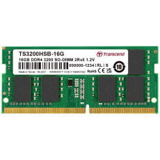 TRANSCEND SODIMM DDR4 16GB 3200MHz 2Rx8 1Gx8 CL22 1.2V TRANSCEND SODIMM DDR4 16GB 3200MHz 2Rx8 1Gx8 CL22 1.2V