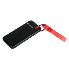 VERBATIM externí SSD 1TB Pocket USB3.2 Gen 2, černá/červená VERBATIM externí SSD 1TB Pocket USB3.2 Gen 2, černá/červená