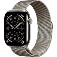 Apple Watch Series 11 GPS + Cellular 46mm Natural Titanium Case with Natural Milanese Loop - S/M