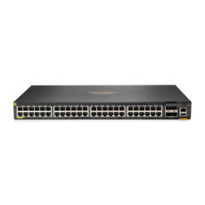 HPE Aruba Networking CX 6300F 48-port 1GbE Class 4 PoE and 4-port SFP56 Switch JL665A RENEW