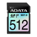 ADATA SDXC karta 512GB Extreme, PCIe Gen3, UHS-I, C10, V30, (R:800/W:700 MB/s)