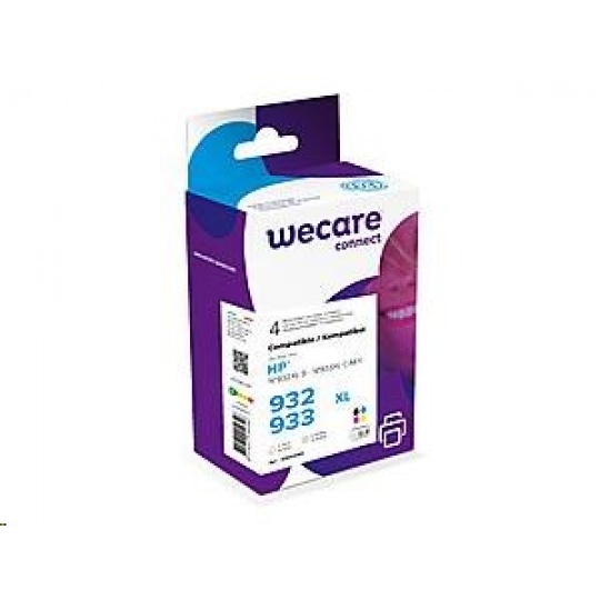 WECARE ARMOR cartridge pro HP Officejet 6100, 6600 (K10306W4), černá/black+1C+1M+1Y/HC, 3x12ml, 1x30