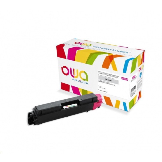 OWA Armor toner pro KYOCERA FSC-5150, 2800 Stran, TK580M, červená/magenta + waste box (TK-580M)