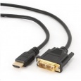 GEMBIRD Kabel HDMI-DVI 0,5m, 1.3, M/M stíněný, zlacené kontakty