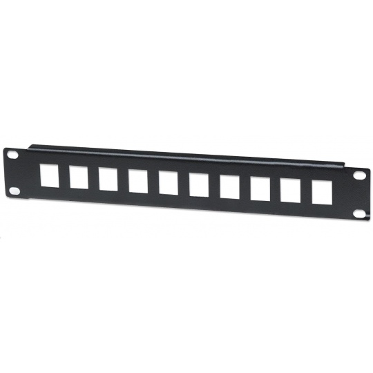 Intellinet Patch Panel 10", prázdný pro 10 portů, 1U, černý