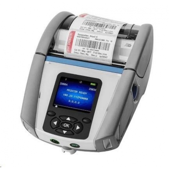 Zebra ZQ620 Healthautoe, BT, Wi-Fi, 8 dots/mm (203 dpi), LTS, disp., EPL, ZPL, ZPLII, CPCL