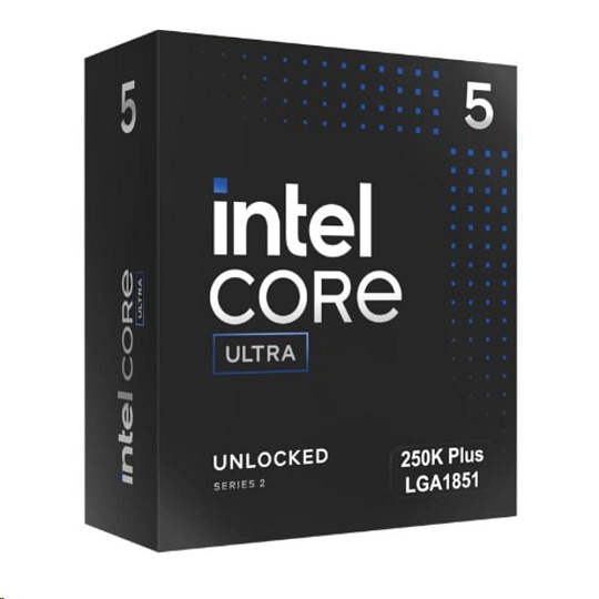 CPU INTEL Core Ultra 5 250K Plus, až 5.3GHz, 30MB L2, LGA1851, Box (bez chladiče) CPU INTEL Core Ultra 5 250K Plus, až 5.3GHz, 30MB L2, LGA1851, Box (bez chladiče)