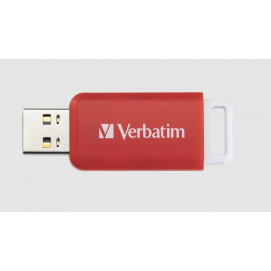 VERBATIM Flash Disk 16GB DataBar USB 2.0 Drive, červená