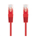 C-TECH kabel patchcord Cat5e, UTP, červený, 0,25m