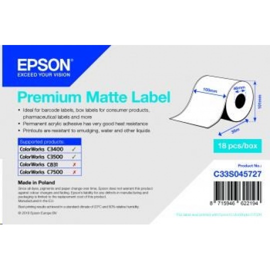 Epson label roll, normal paper