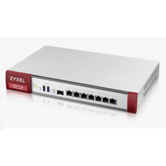 Zyxel USGFLEX500 firewall with 1-year UTM bundle, 7x gigabit WAN/LAN/DMZ, 1x SFP, 2x USB