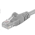 PremiumCord Patch kabel UTP RJ45-RJ45 CAT6 1m šedá