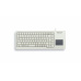 CHERRY klávesnice G84-5500, touchpad, ultralehká, USB, EU, šedá