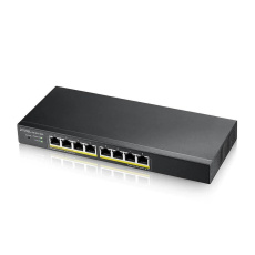 Zyxel GS1915-8EP 8-port Gigabit Web Smart PoE switch, 8x gigabit RJ45, fanless, 60W PoE budget