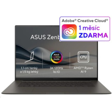 ASUS NTB Zenbook S (UM5606WA-OLED221X), AI9-HX370, 16" 2880 x 1800, 32GB, 1TB SSD, Radeon, W11 Pro, Gray