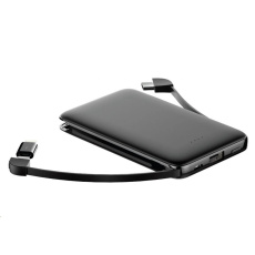 WG - Power Bank 5000 mAh, kabel Micro USB + Type-C + adaptér Lightning, černá WG - Power Bank 5000 mAh, kabel Micro USB + Type-C + adaptér Lightning, černá