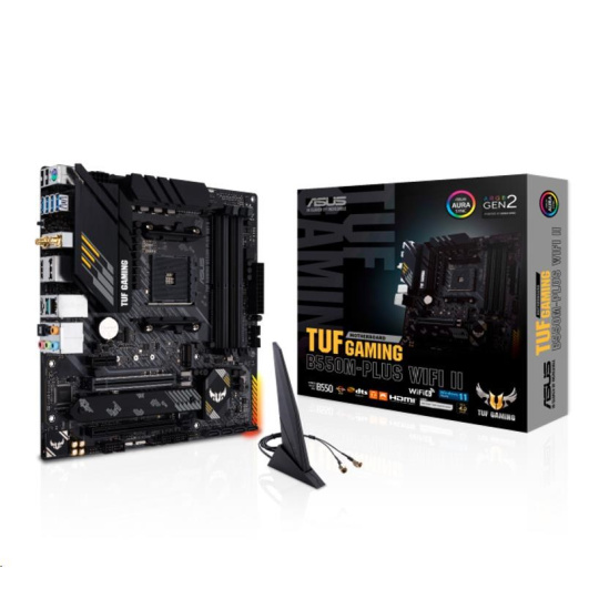 BAZAR - ASUS MB Sc AM4 TUF GAMING B550M-PLUS WIFI II, AMD B550, 4xDDR4, 1xDP, 1xHDMI, WI-FI, mATX - Poškozený obal (Komp BAZAR - ASUS MB Sc AM4 TUF GAMING B550M-PLUS WIFI II, AMD B550, 4xDDR4, 1xDP, 1xHDMI, WI-FI, mATX - Poškozený obal (Komp