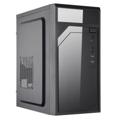 EUROCASE skříň ML M6-590B, mATX, 2x USB-A, 1x USB-C, černá
