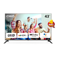 CHiQ U43G7LX TV 43", UHD, smart, Android, Dolby Vision, Frameless