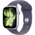Apple Watch Series 11 GPS + Cellular 42mm Silver Aluminium Case with Purple Fog Sport Band - M/L