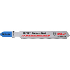 Bosch pilový plátek pro přímočaré pily EXPERT Stainless Steel T118AHM, 2 ks