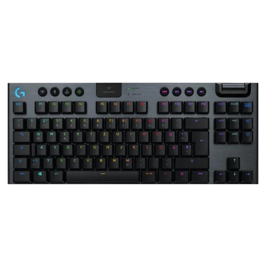 Logitech Mechanical Gaming Keyboard G915 TKL Tenkeyless LIGHTSPEED Wireless RGB - Tactile - CARBON - US INT'L