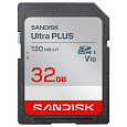 Sandisk Ultra PLUS SDHC karta 32GB UHS-I,V10, U1, C10, (130MB/s)