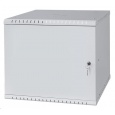 LEXI-Net 19" nástěnný rozvaděč Basic 9U 525x450, plechové dveře, bez zad, rozložený, šedý