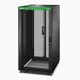 APC Easy Rack 600mm/24U/800mm, with Roof, Side panel,castors,feet and 4 Brackets, No Bottom, black