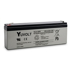 Baterie - YUVOLT Y2.3-12FR (12V; 2,3Ah; faston F1-4,7mm; životnost 3-5let)