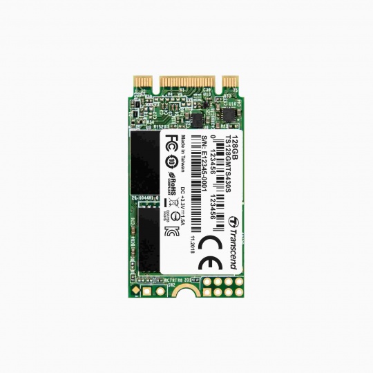 TRANSCEND Industrial SSD MTS430S 128GB, M.2 2242, SATA III 6Gb/s, TLC