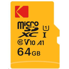 Kodak paměťová micro SD karta 64GB U1 V10 w/adapter Kodak paměťová micro SD karta 64GB U1 V10 w/adapter