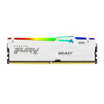 KINGSTON DIMM DDR5 32GB 6000MT/s CL40 FURY Beast Bílá RGB XMP