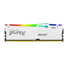 KINGSTON DIMM DDR5 32GB 6000MT/s CL40 FURY Beast Bílá RGB XMP