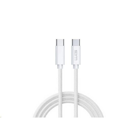WG - Datový kabel Type-C na Type-C, 1 metr, 3 A, bílá
