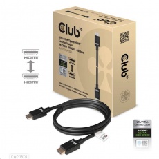 Club3D Adaptér HDMI 2.1 Ultra Rychlý HDMI™ Certifikovaný 4K120Hz, 8K60Hz, 48Gbps (M/M 1.5 m/4.92 ft), 28 AWG