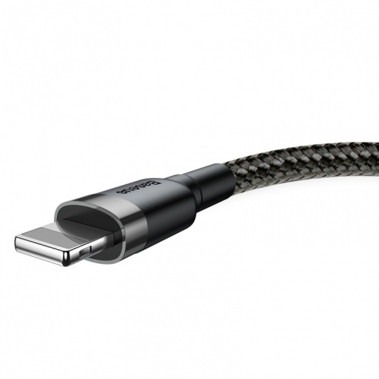 Baseus Cafule nabíjecí / datový kabel USB na Lightning 1,5A 2m, šedá-černá Baseus Cafule nabíjecí / datový kabel USB na Lightning 1,5A 2m, šedá-černá