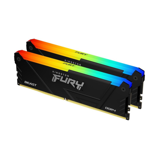 KINGSTON DIMM DDR4 64GB (Kit of 2) 3200MT/s CL16 FURY Beast RGB, XMP