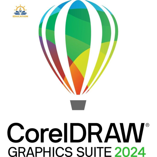 CorelDRAW Graphics Suite 2024 Education Perpetual License (incl. 1 Yr CorelSure Maintenance)(5-50)