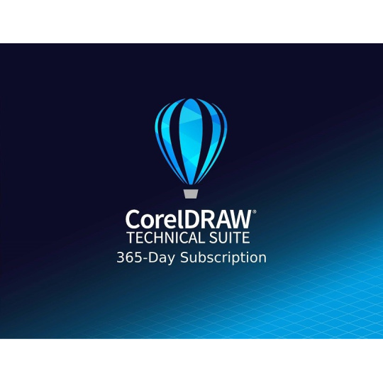 CorelDRAW Technical Suite 365 dní pronájem licence (2501+) EN/DE/FR/ES/BR/IT/CZ/PL/NL