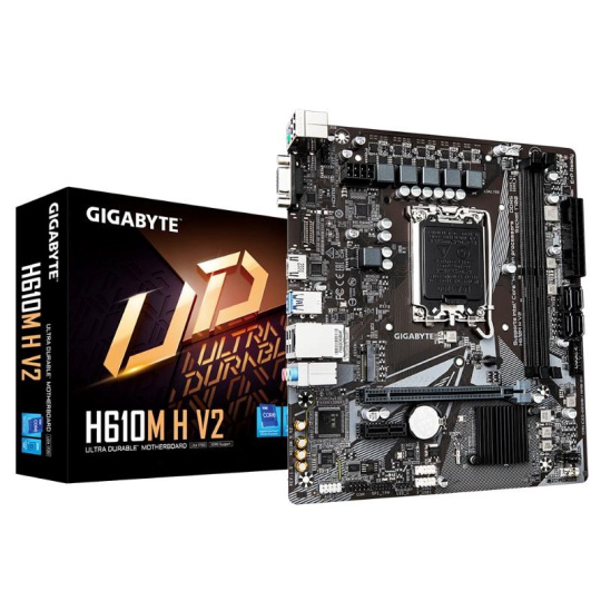 GIGABYTE MB Sc LGA1700 H610M H V2, Intel H610, 2xDDR5, 1xHDMI, 1xVGA, mATX