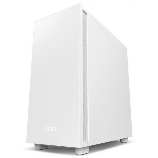 NZXT skříň H7 / ATX / 2x120 mm fan / USB-C / 2x USB / prosklená bočnice / bílá