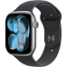 Apple Watch Series 11 GPS + Cellular 42mm Space Grey Aluminium Case with Black Sport Band - S/M
