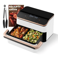 Cosori TF101S Dual blaze TwinFry 10l hozkovzdušná fritéza - bílá Cosori TF101S Dual blaze TwinFry 10l hozkovzdušná fritéza - bílá