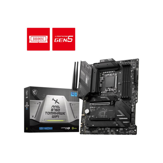 MSI MB Sc LGA1700 MAG B760 TOMAHAWK WIFI, Intel B760, 4xDDR5, 1xDP, 1xHDMI, WI-FI